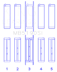 King Engine Bearings MB5190SI 010