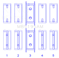 King Engine Bearings MB5195AM1.0