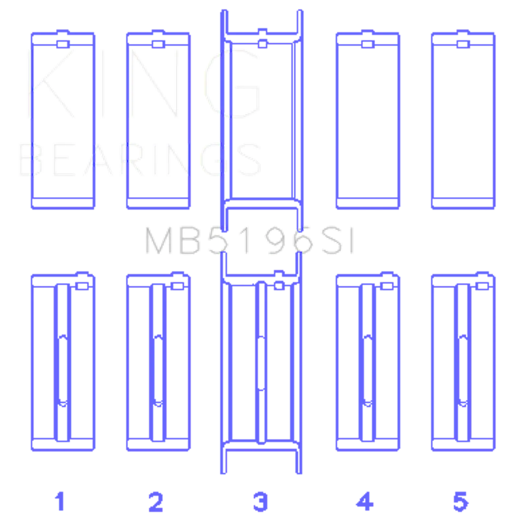 King Engine Bearings MB5196SI 030
