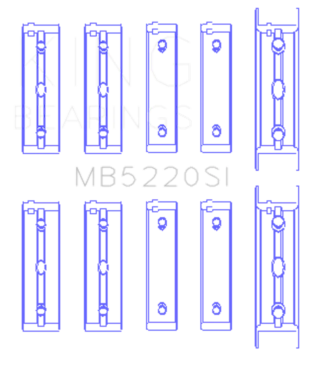 King Engine Bearings MB5220SI