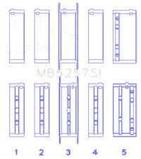 King Engine Bearings MB5257SI.013
