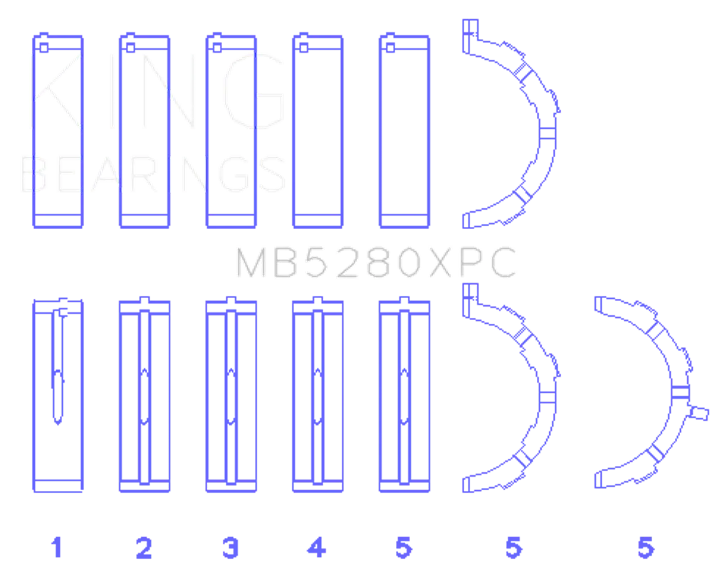 King Engine Bearings MB5280XPC STDX