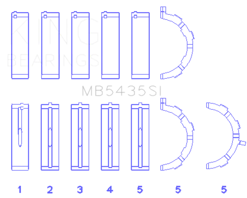 King Engine Bearings MB5435SI