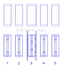 King Engine Bearings MB5442MC