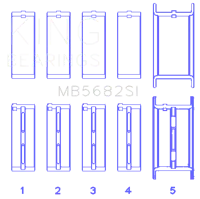King Engine Bearings MB5682SI 040