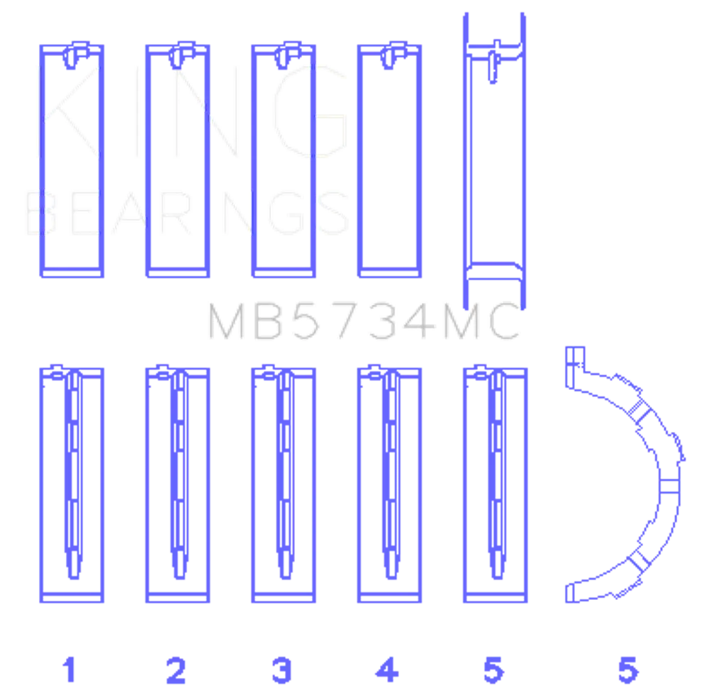 King Engine Bearings MB5734MC