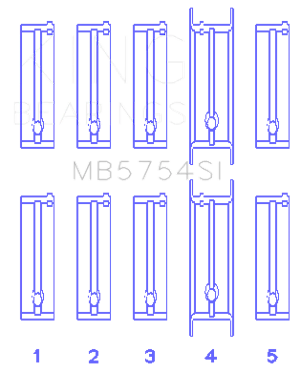 King Engine Bearings MB5754SI1.0