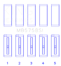 King Engine Bearings MB5758SI0.8