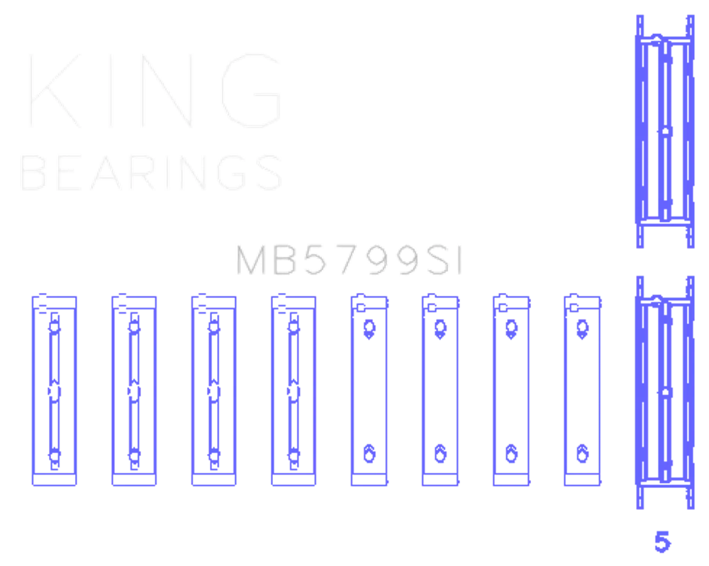 King Engine Bearings MB5799SI