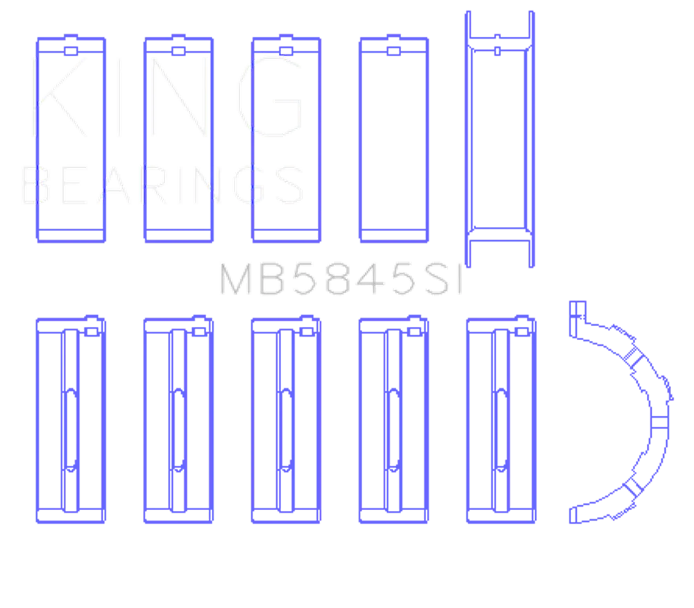 King Engine Bearings MB5845SI