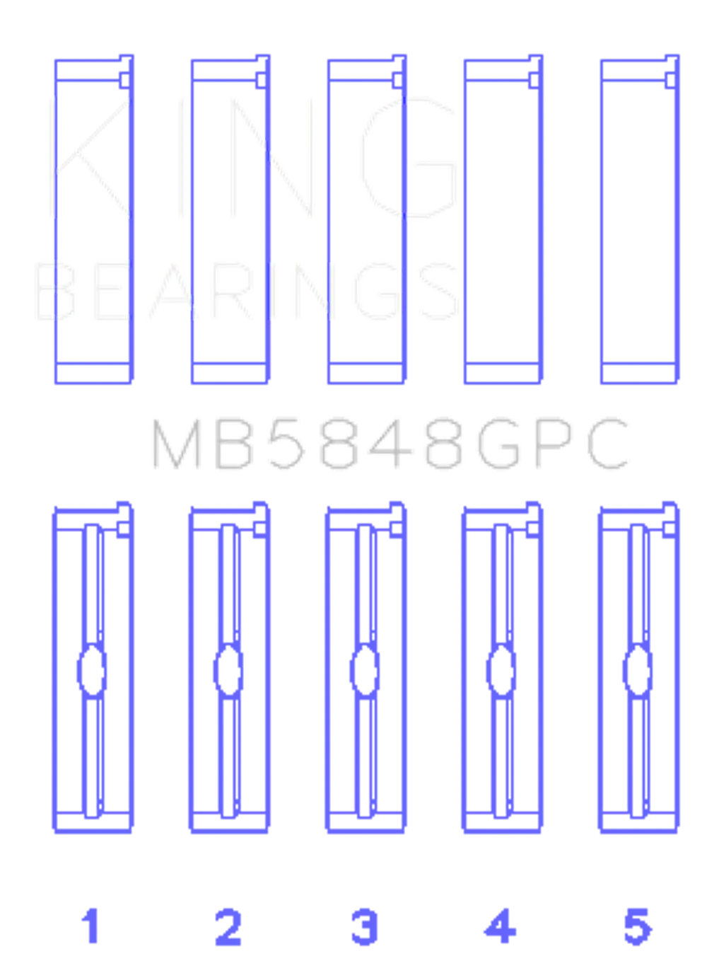 King Engine Bearings MB5848GPC