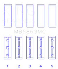 King Engine Bearings MB5863MC