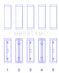 King Engine Bearings MB5874MC