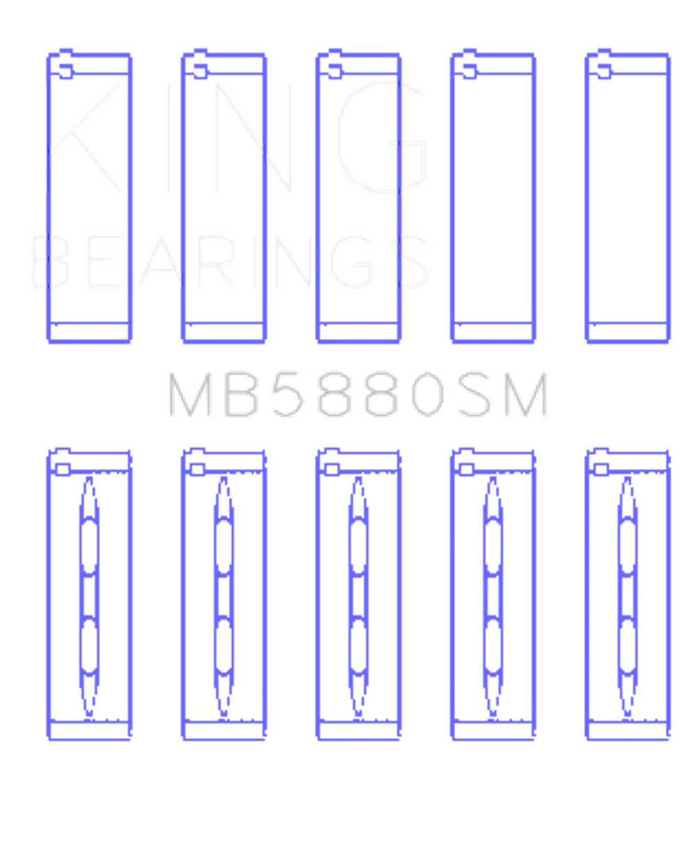 King Engine Bearings MB5880SM