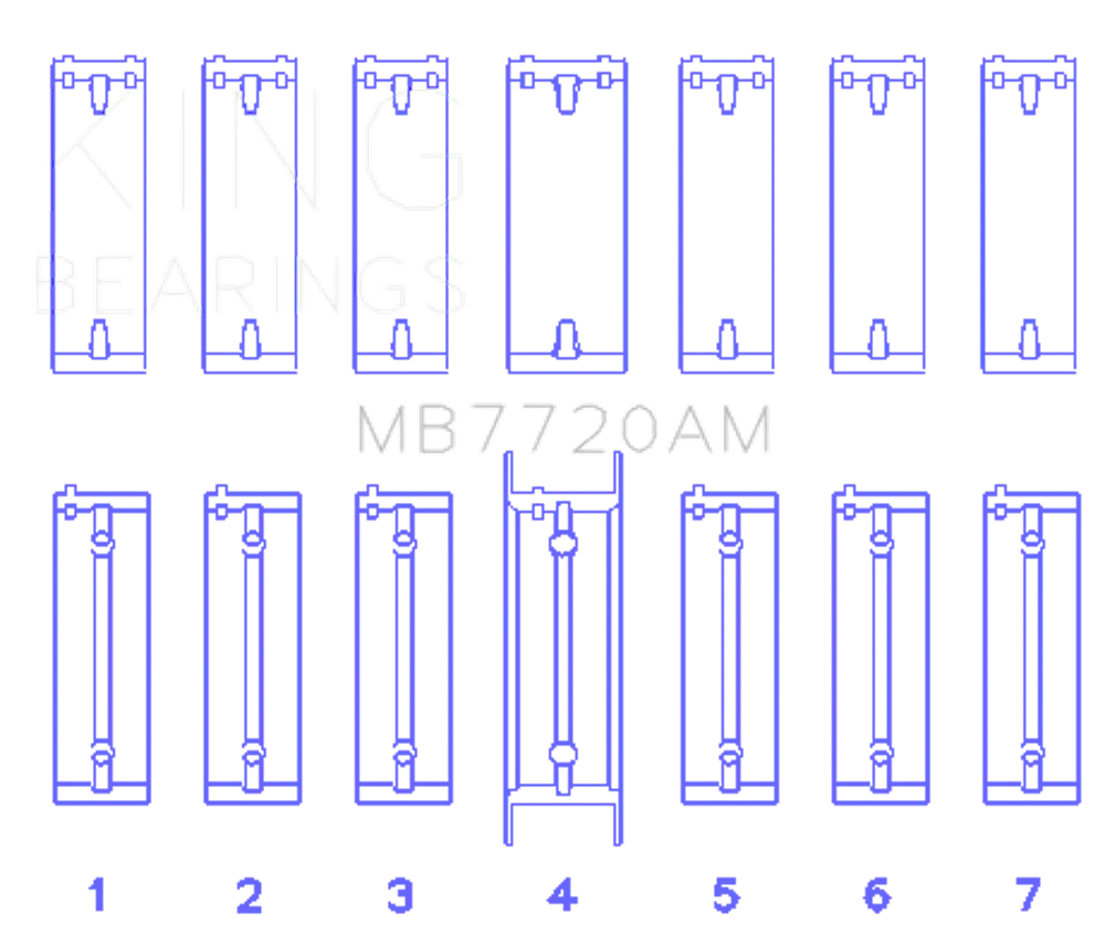 King Engine Bearings MB7720AM1.0