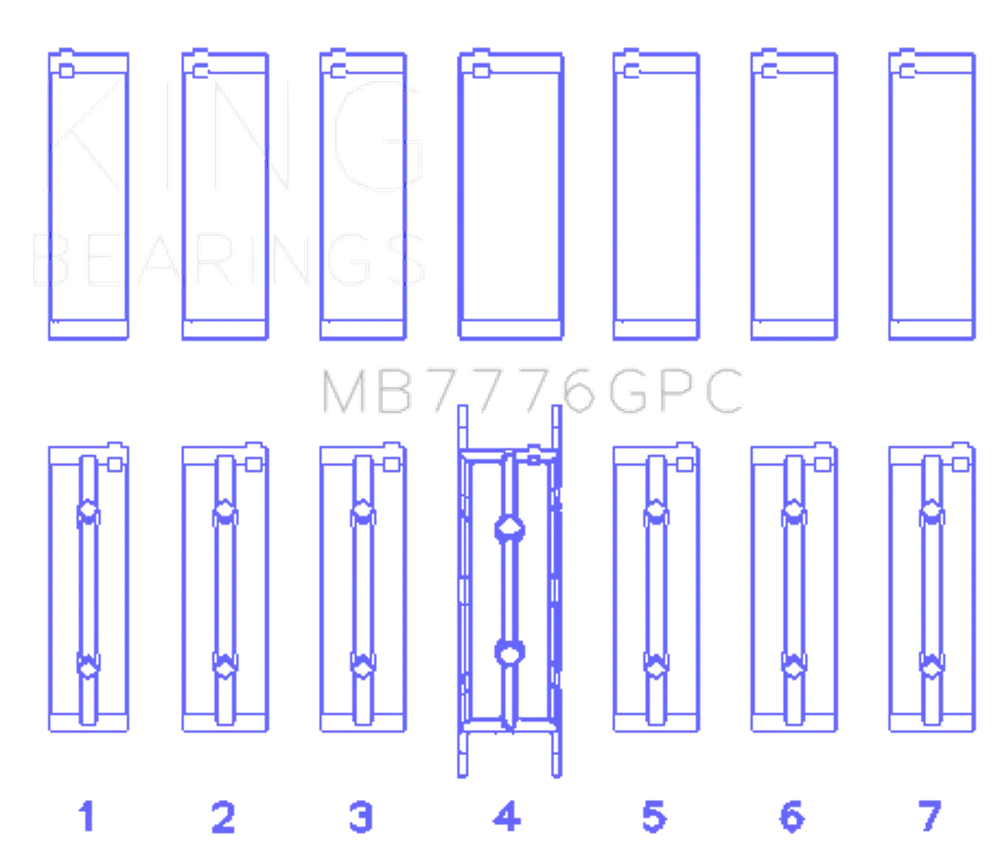 King Engine Bearings MB7776GPC