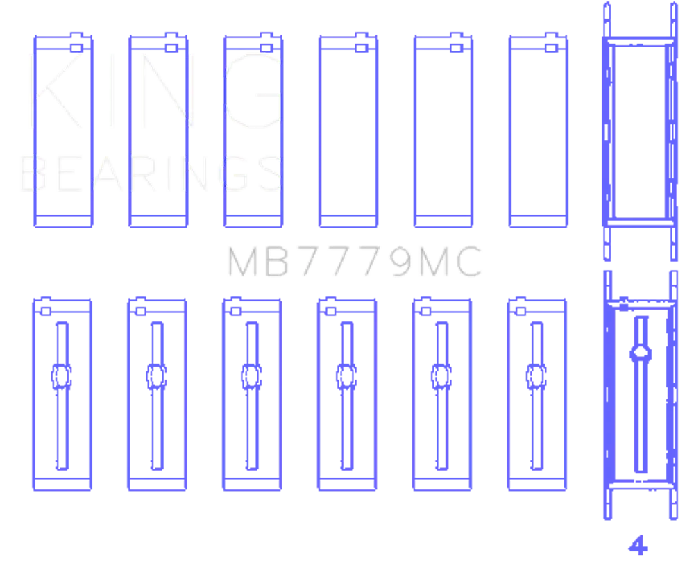 King Engine Bearings MB7779MC