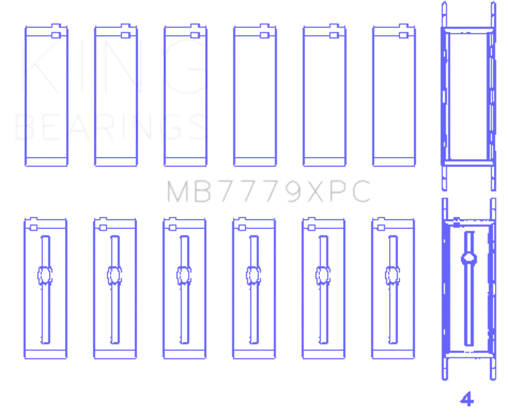 King Engine Bearings MB7779XPC
