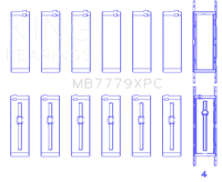 King Engine Bearings MB7779XPC