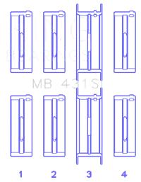 King Engine Bearings MB 431SI 050