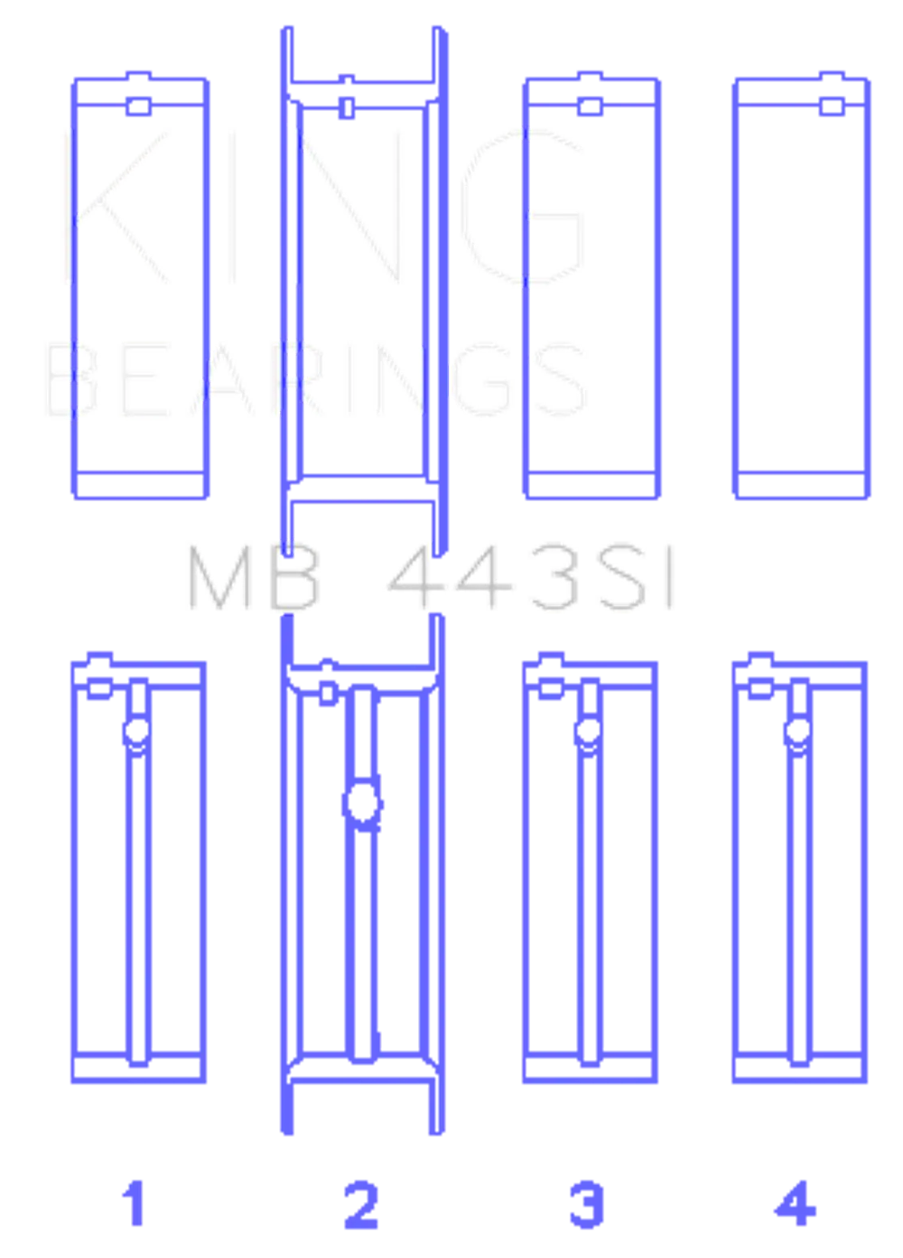 King Engine Bearings MB 443SI