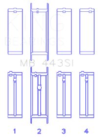 King Engine Bearings MB 443SI
