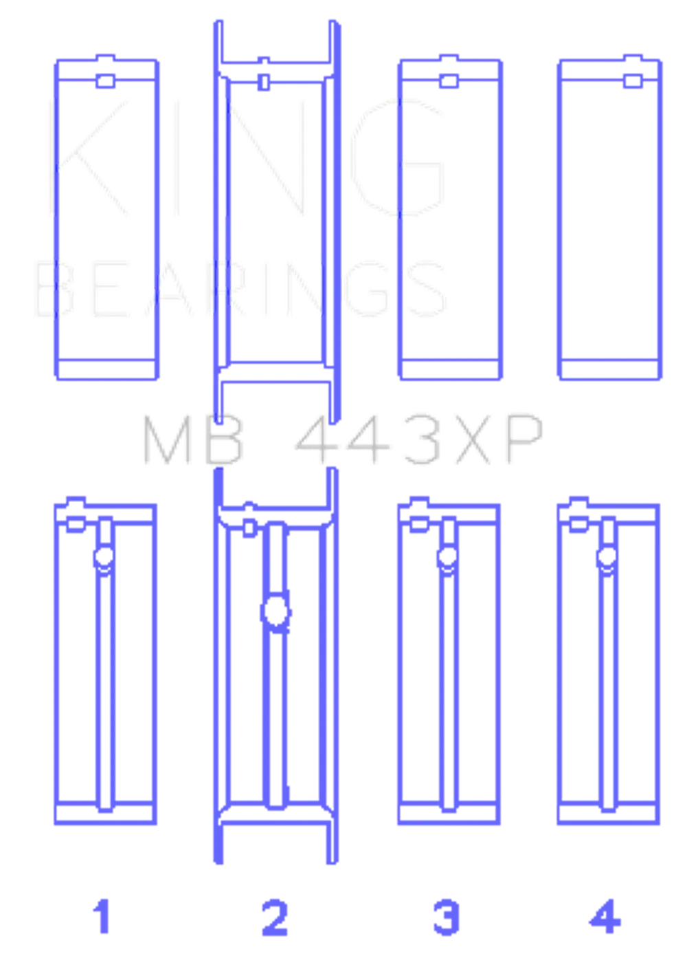 King Engine Bearings MB 443XP