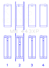 King Engine Bearings MB 443XP