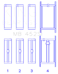 King Engine Bearings MB 452SI