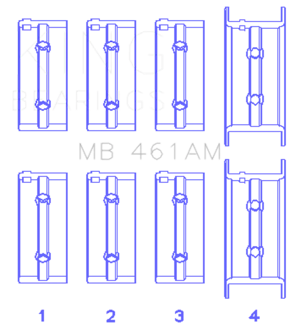 King Engine Bearings MB 461AM1.0