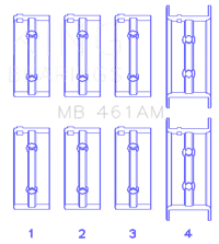 King Engine Bearings MB 461AM1.0