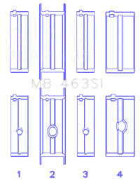 King Engine Bearings MB 463SI 050