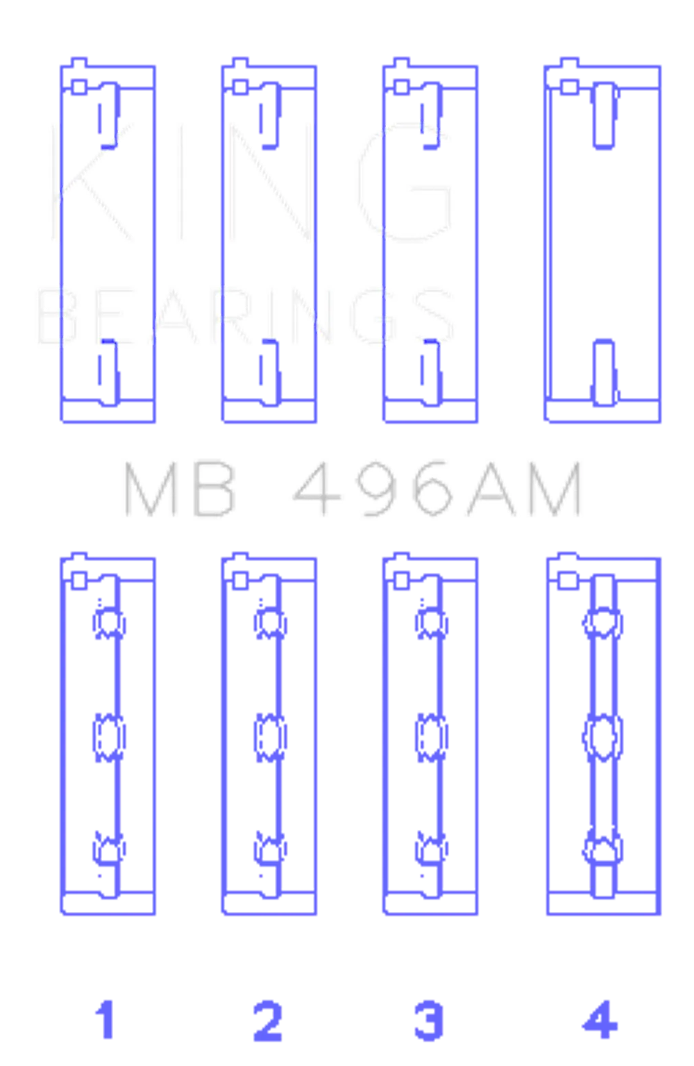 King Engine Bearings MB 496AM1.0