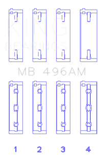 King Engine Bearings MB 496AM1.0