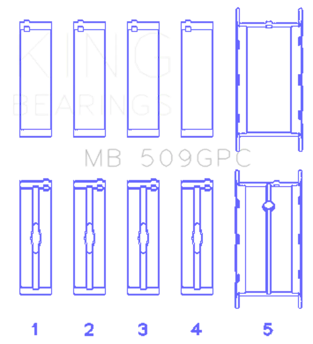 King Engine Bearings MB 509GPC
