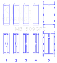 King Engine Bearings MB 509GPC