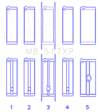 King Engine Bearings MB 517XP