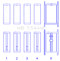 King Engine Bearings MB 554AM 001