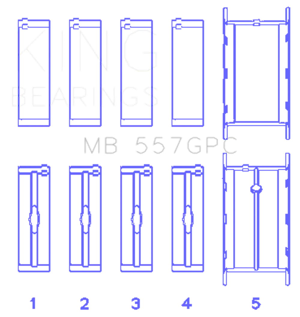 King Engine Bearings MB 557GPC