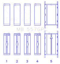 King Engine Bearings MB 557GPC