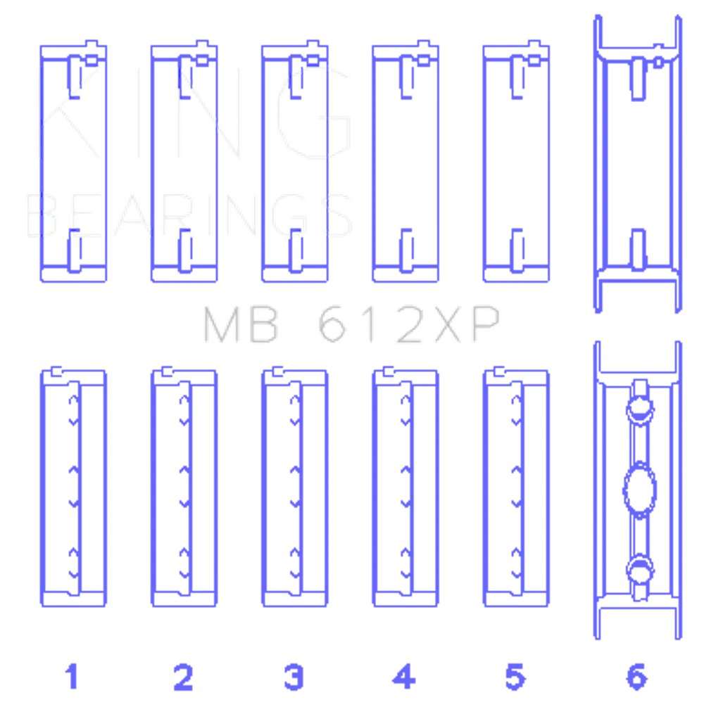 King Engine Bearings MB 612XP