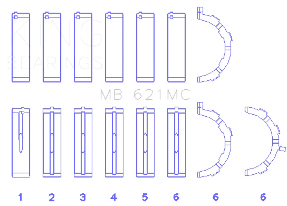 King Engine Bearings MB 621MC