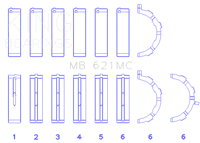 King Engine Bearings MB 621MC