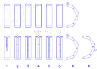 King Engine Bearings MB 621SI1.0