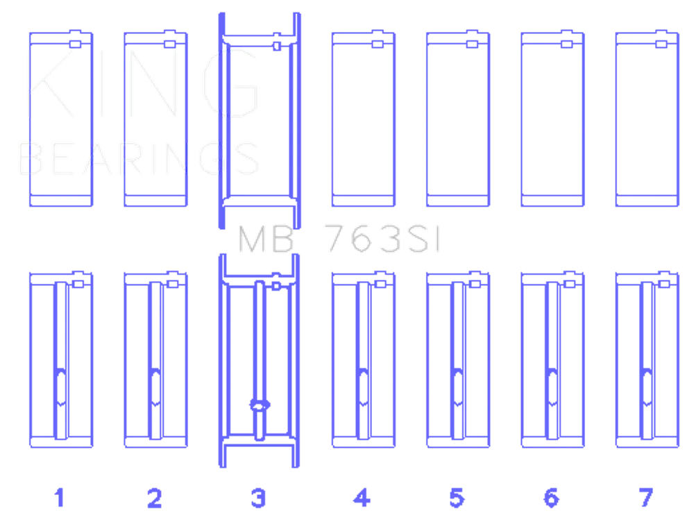 King Engine Bearings MB 763SI 070