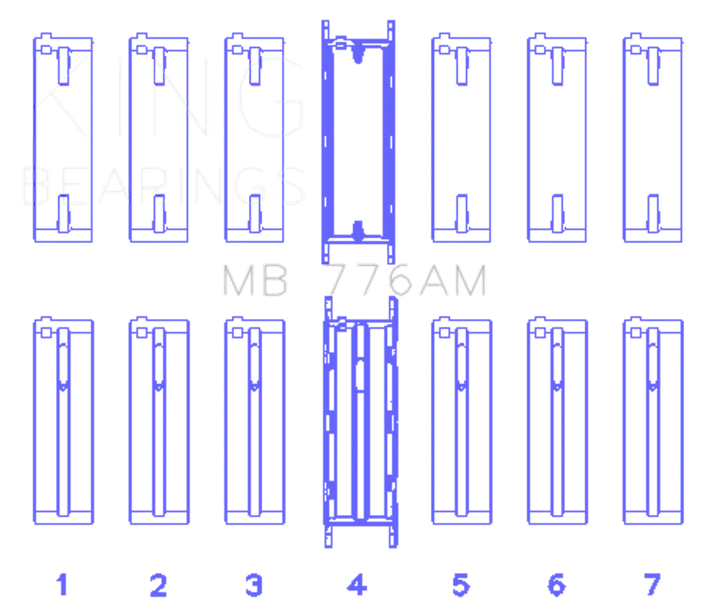 King Engine Bearings MB 776AM