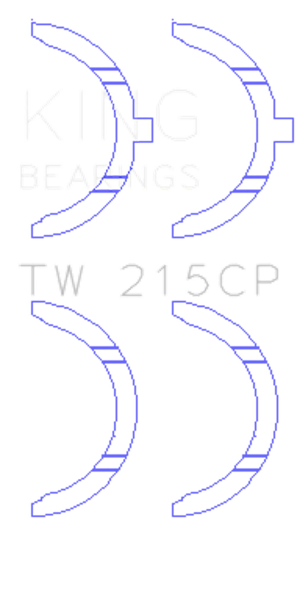 King Engine Bearings TW 215CP