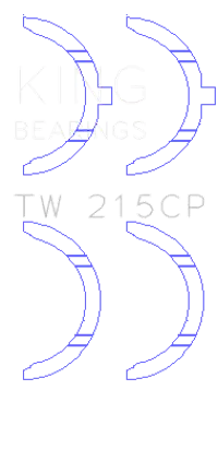King Engine Bearings TW 215CP