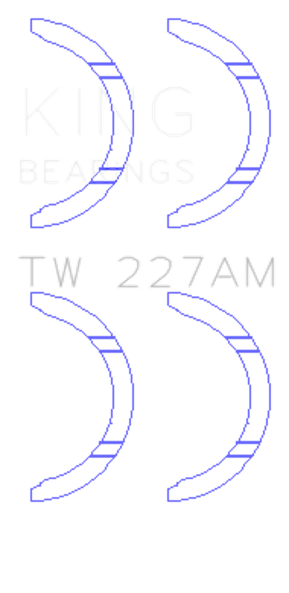 King Engine Bearings TW 227AM