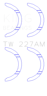 King Engine Bearings TW 227AM